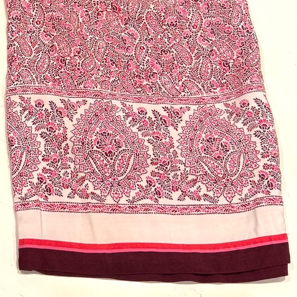 J. Jill Pink Paisley Wide Leg Crop Pants with Pockets NWOT - Picture 8 of 13